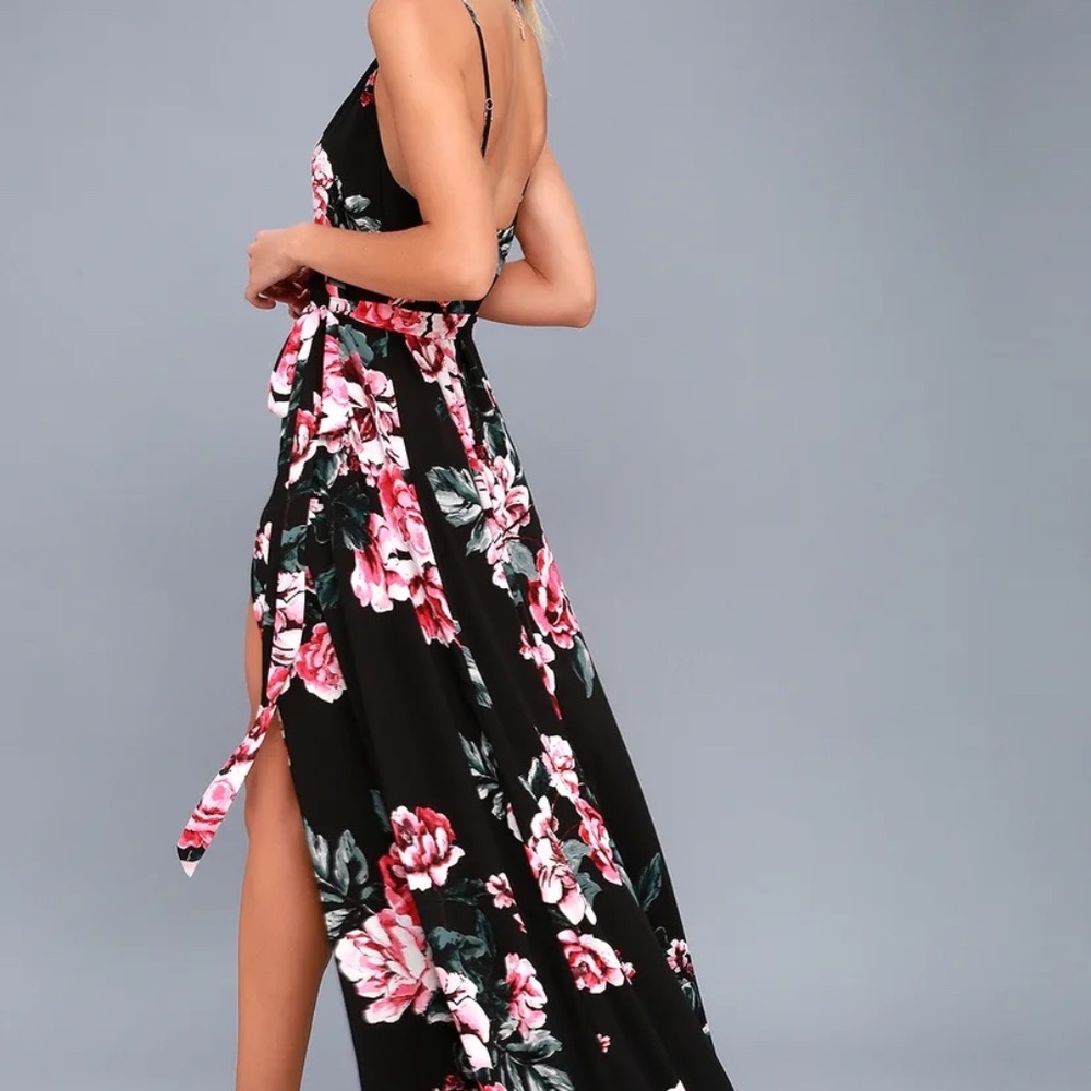 Lulus Floral Flirtation Maxi Dress